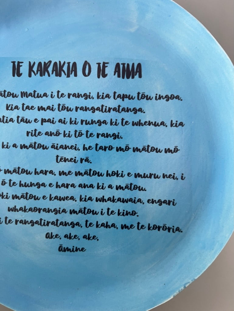 Karakia on Plate