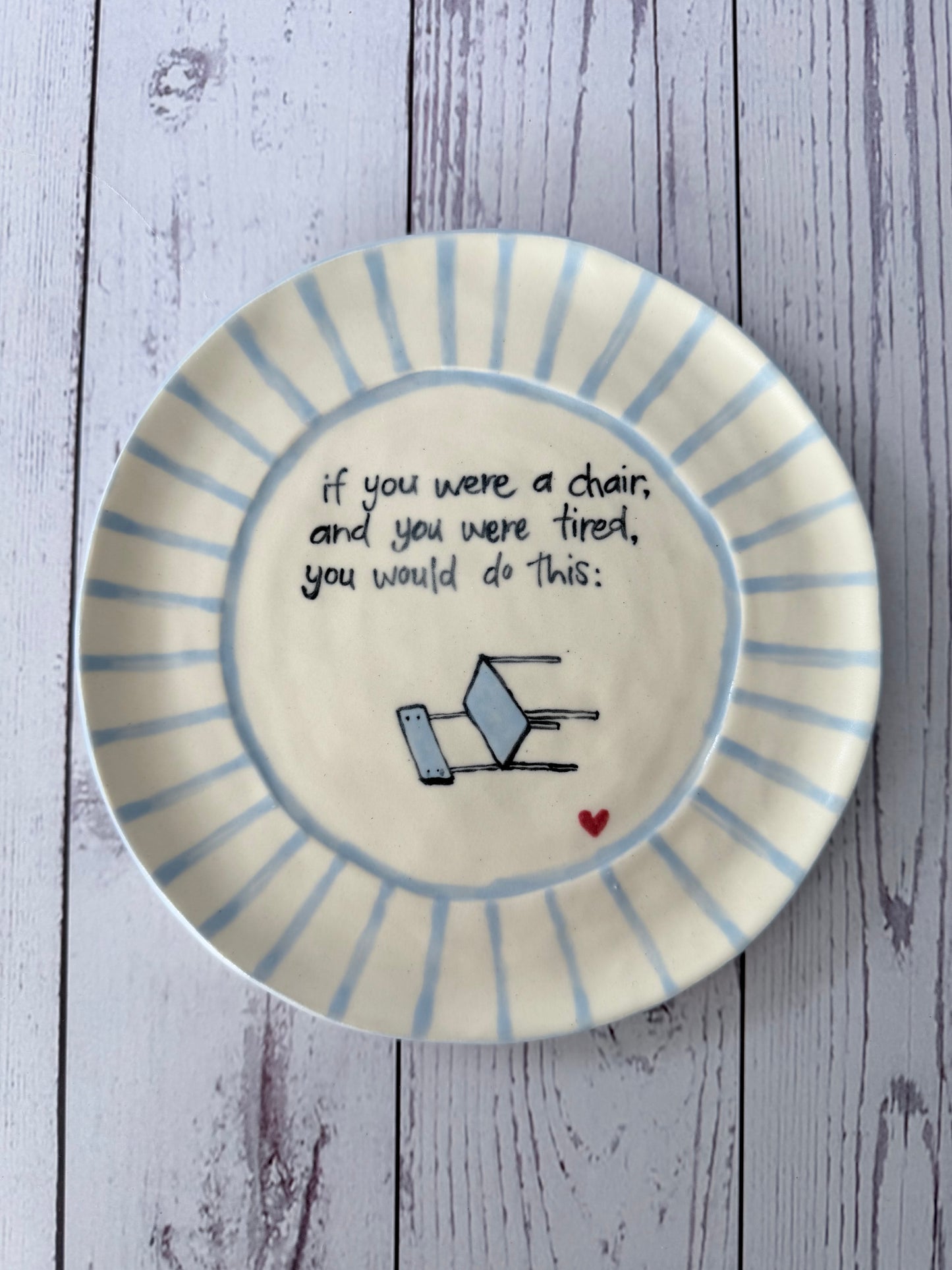 Chair plate