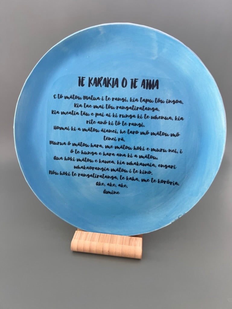 Karakia on Plate