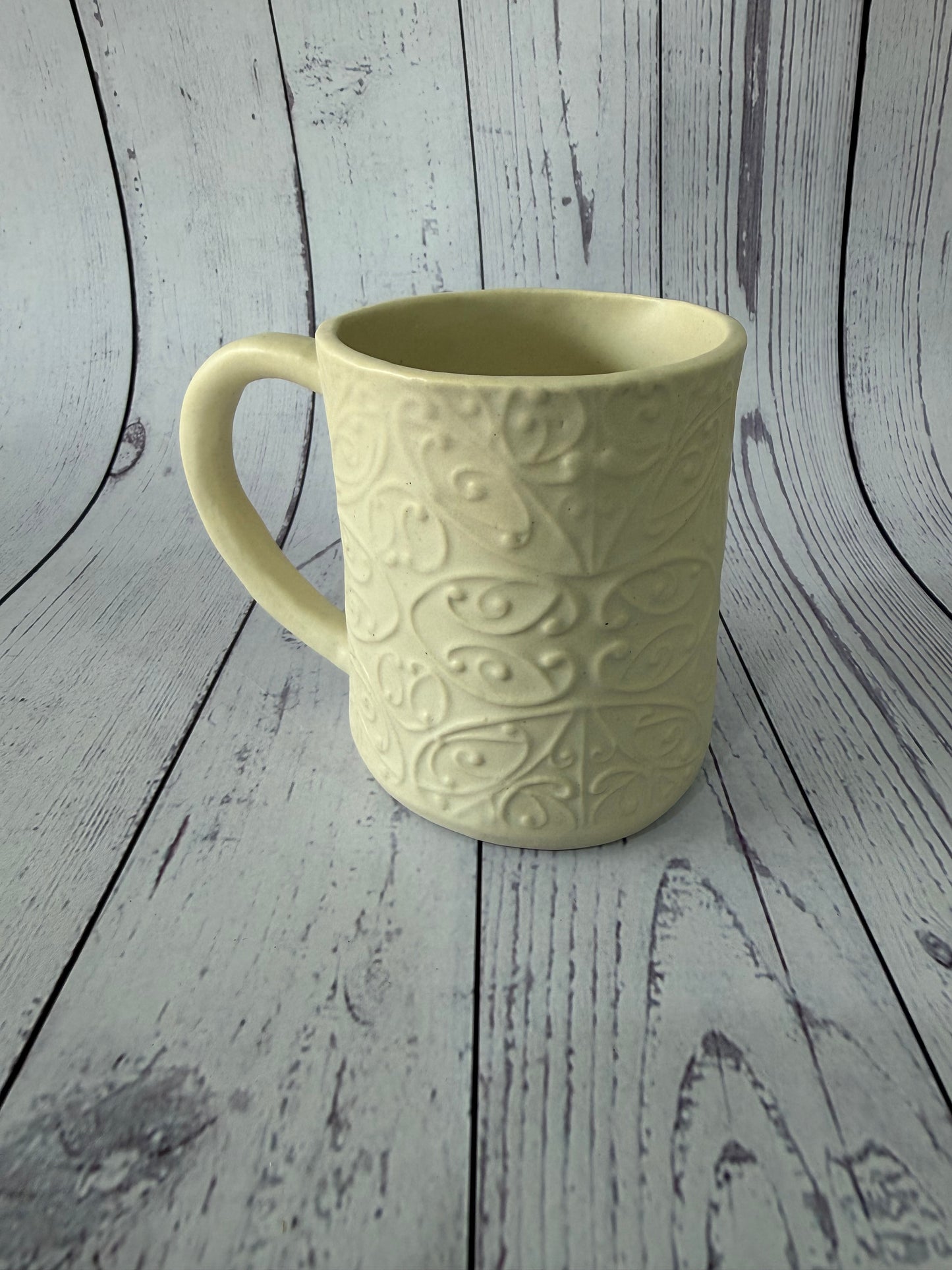 Creamy White Māori designed mug