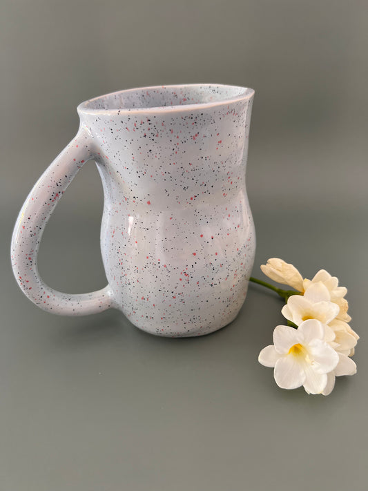 Blue speckled jug