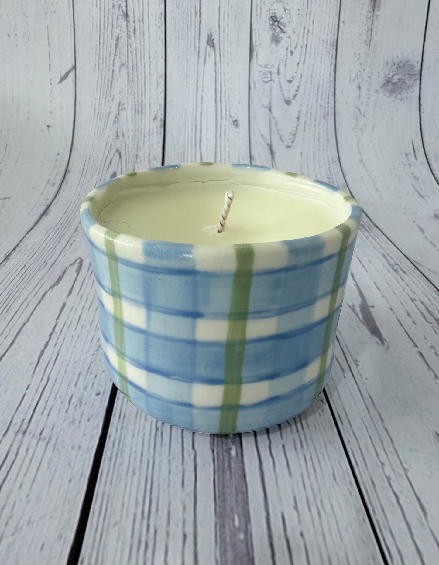 Gingham Candle