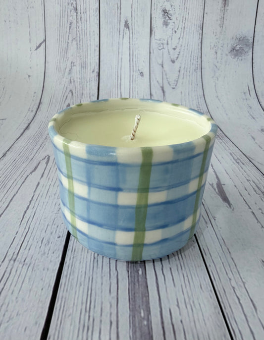 Gingham Candle