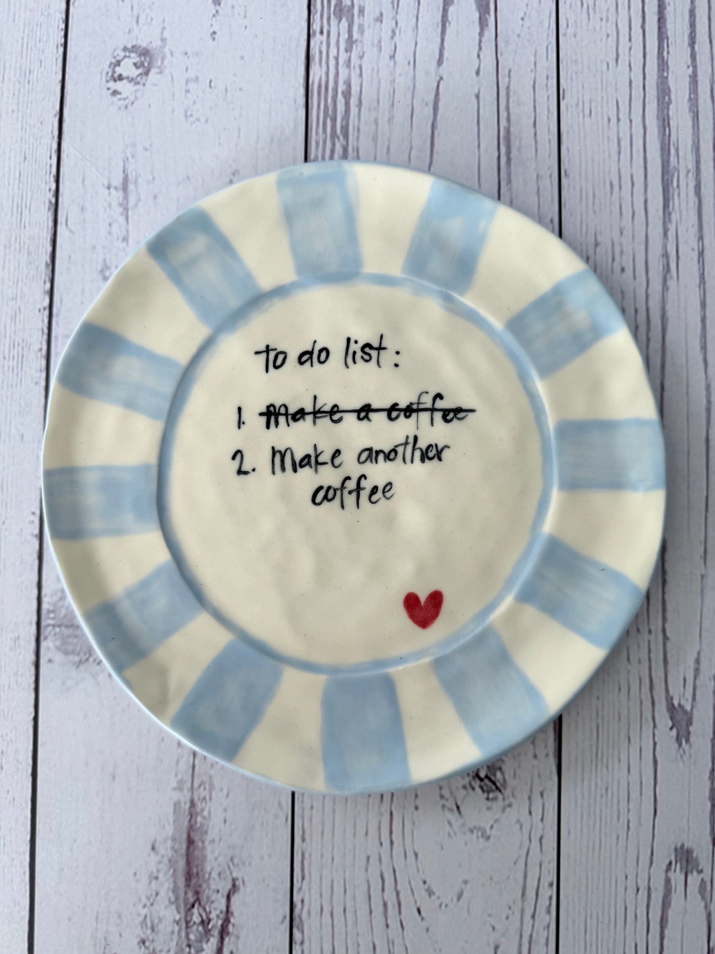 To do list plate