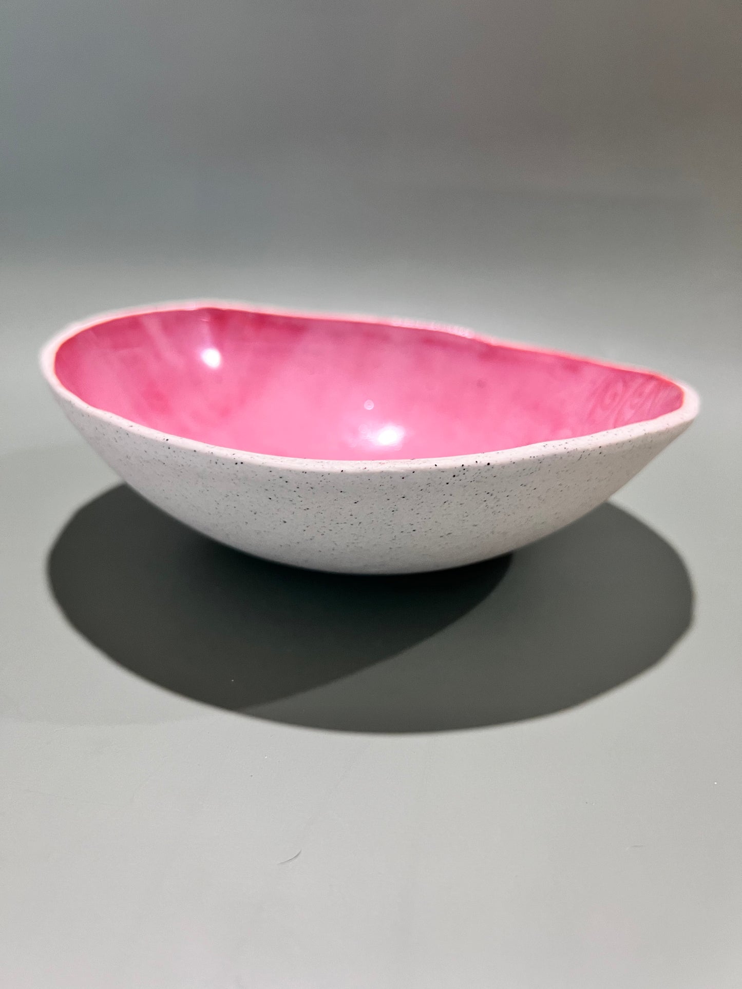 Stoneware raspberry bowl