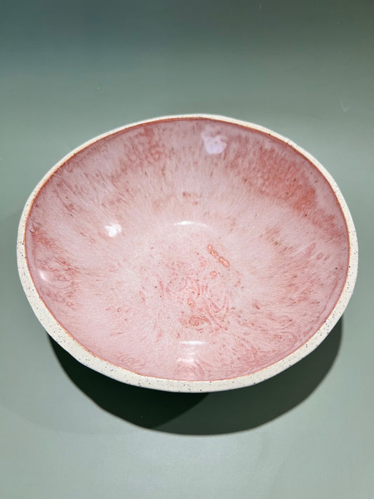 Stoneware pink opal bowl