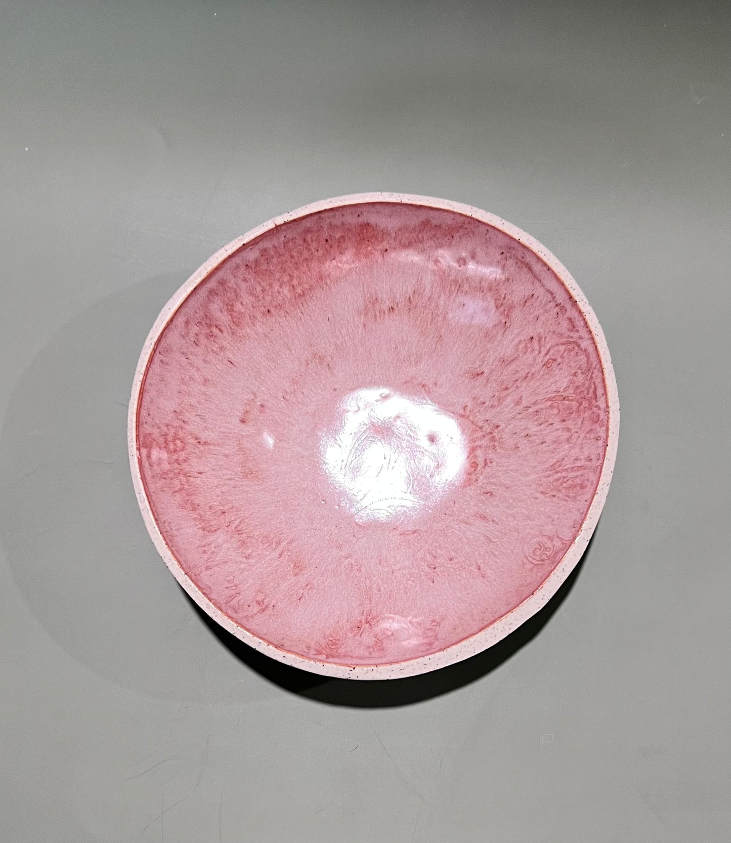 Stoneware pink opal bowl