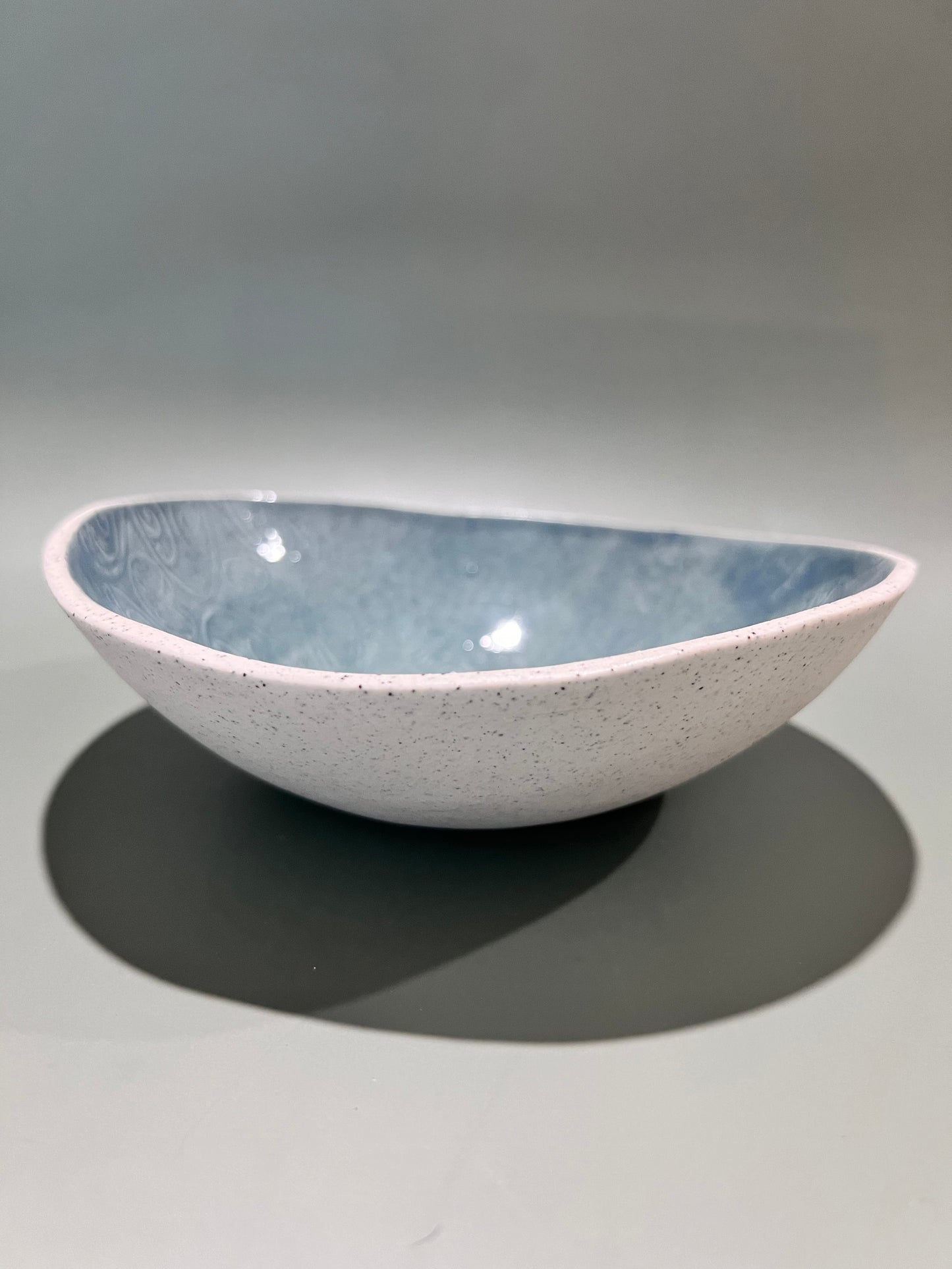 Stoneware Peacock bowl