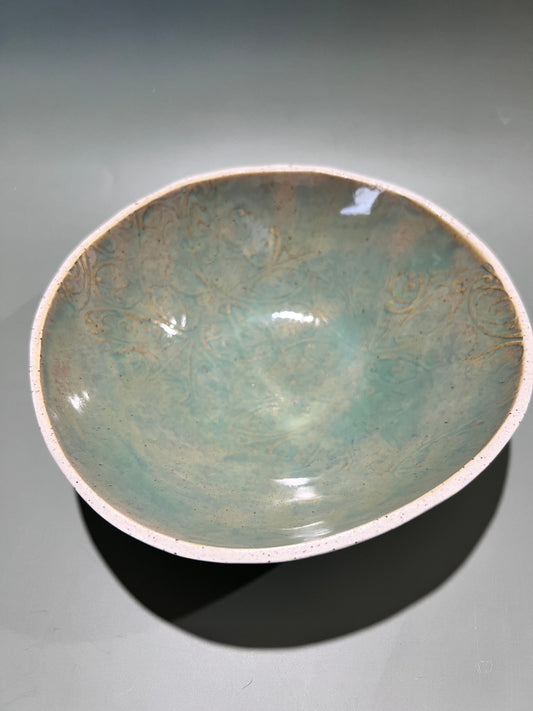 Stoneware Green Tea Bowl