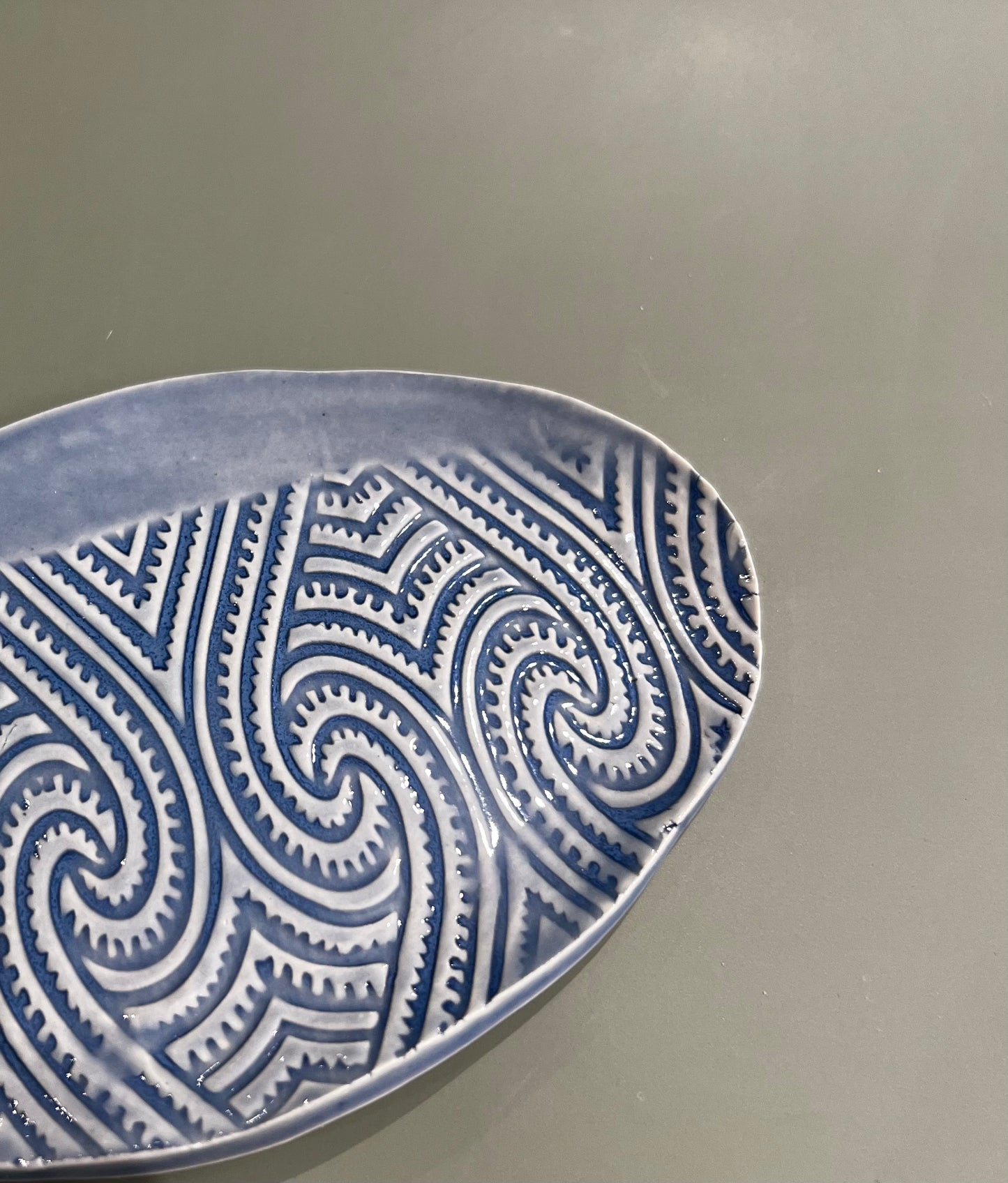 Māori Trinket in Peacock Blue