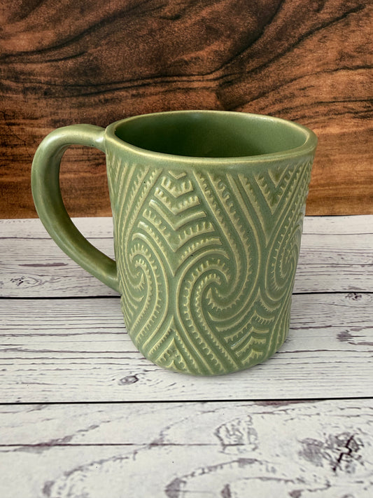 Māori Designed Mug - Green
