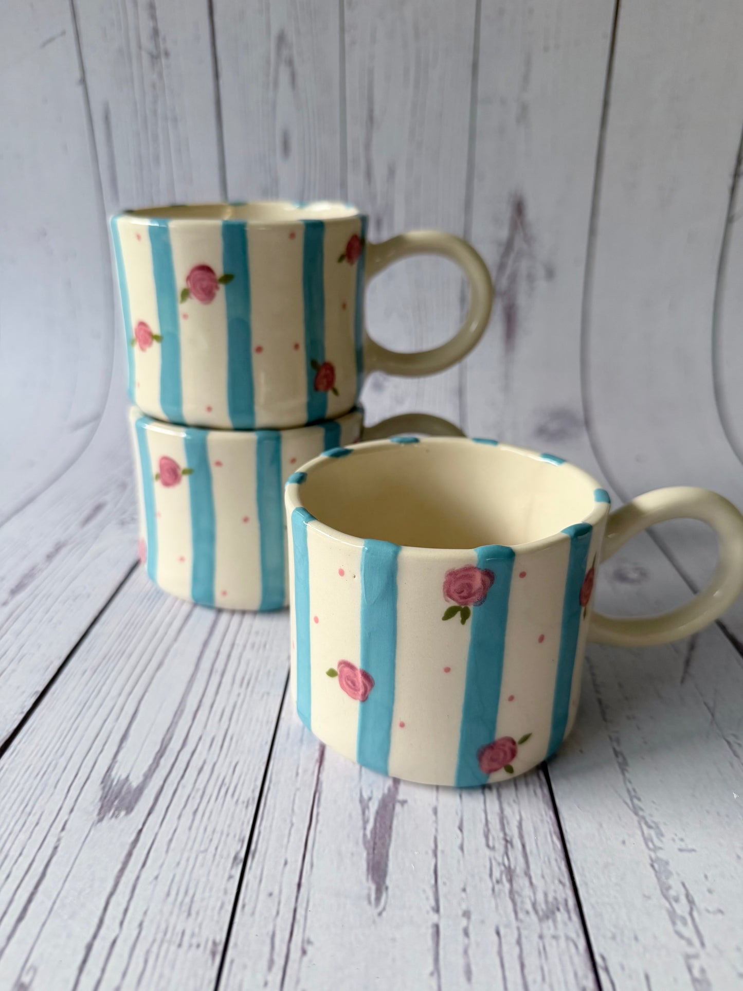 Blue vintage mug