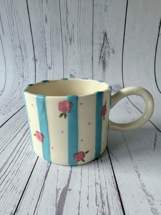 Blue vintage mug