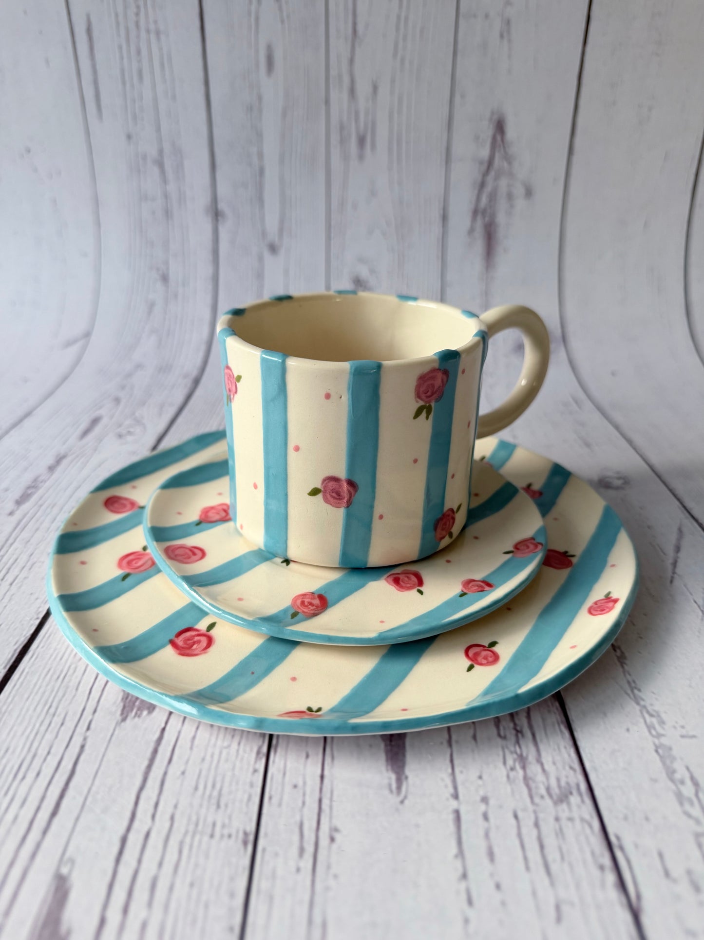 Blue vintage mug