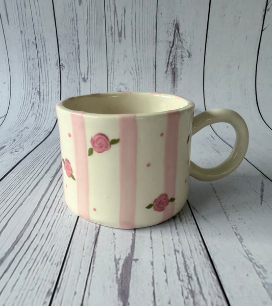 Pink vintage mug